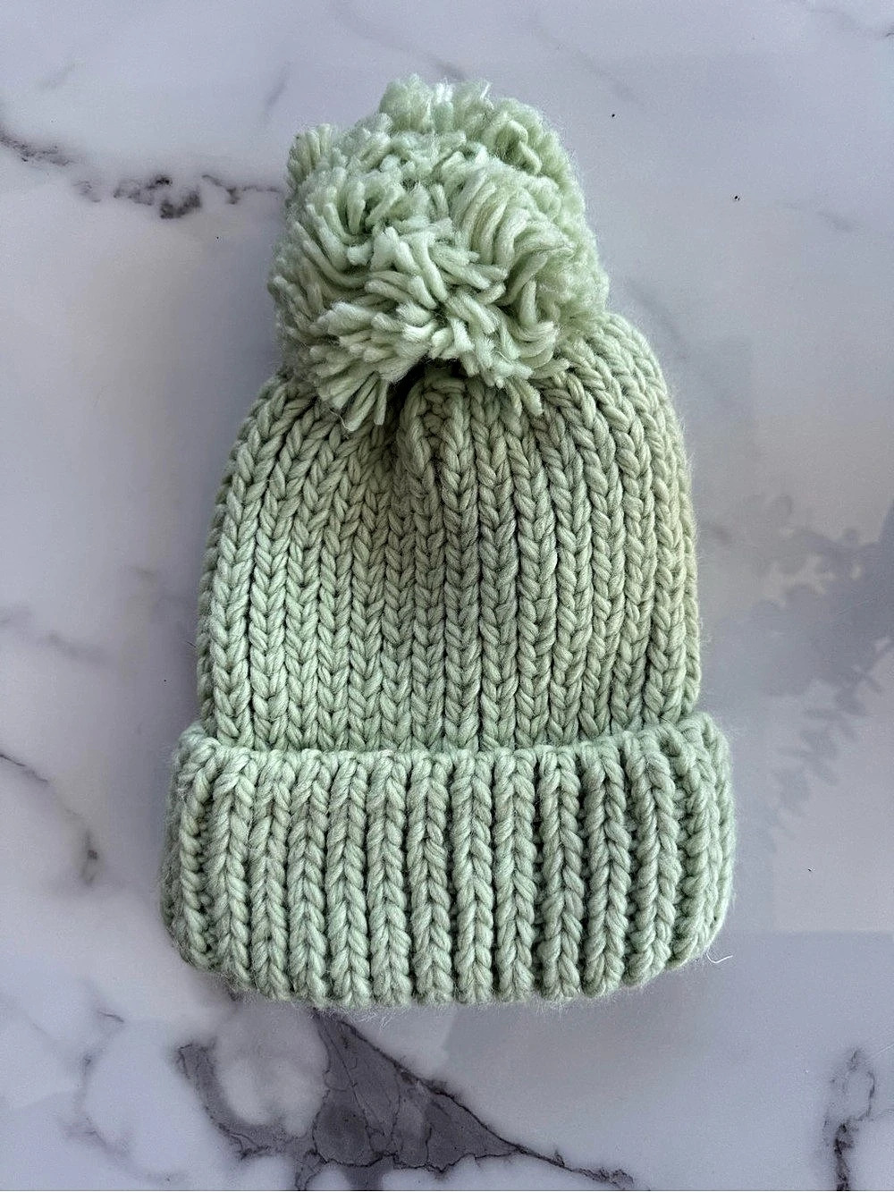 Urban outfitters Green Knit Pom-Pom Beanie